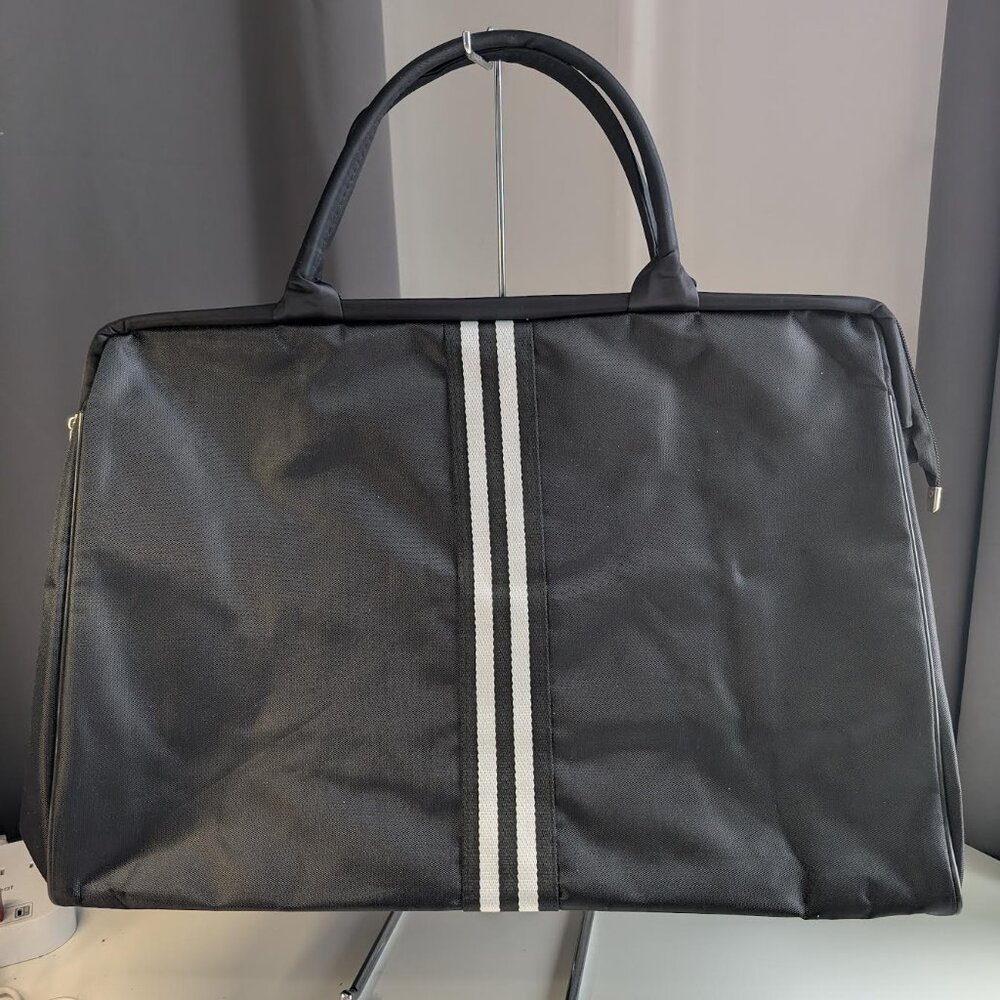 Black, Large-Capacity Travel Bag, Weekend Bag, Gym Bag - Oxford Cloth Top Handle
